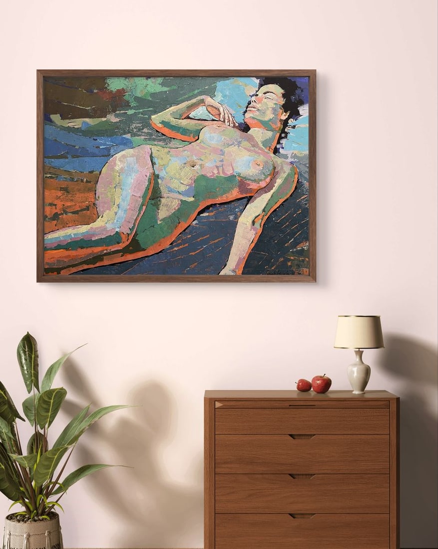 Acrylic painting Peace of mind at home Serhiy Kovalev - 3