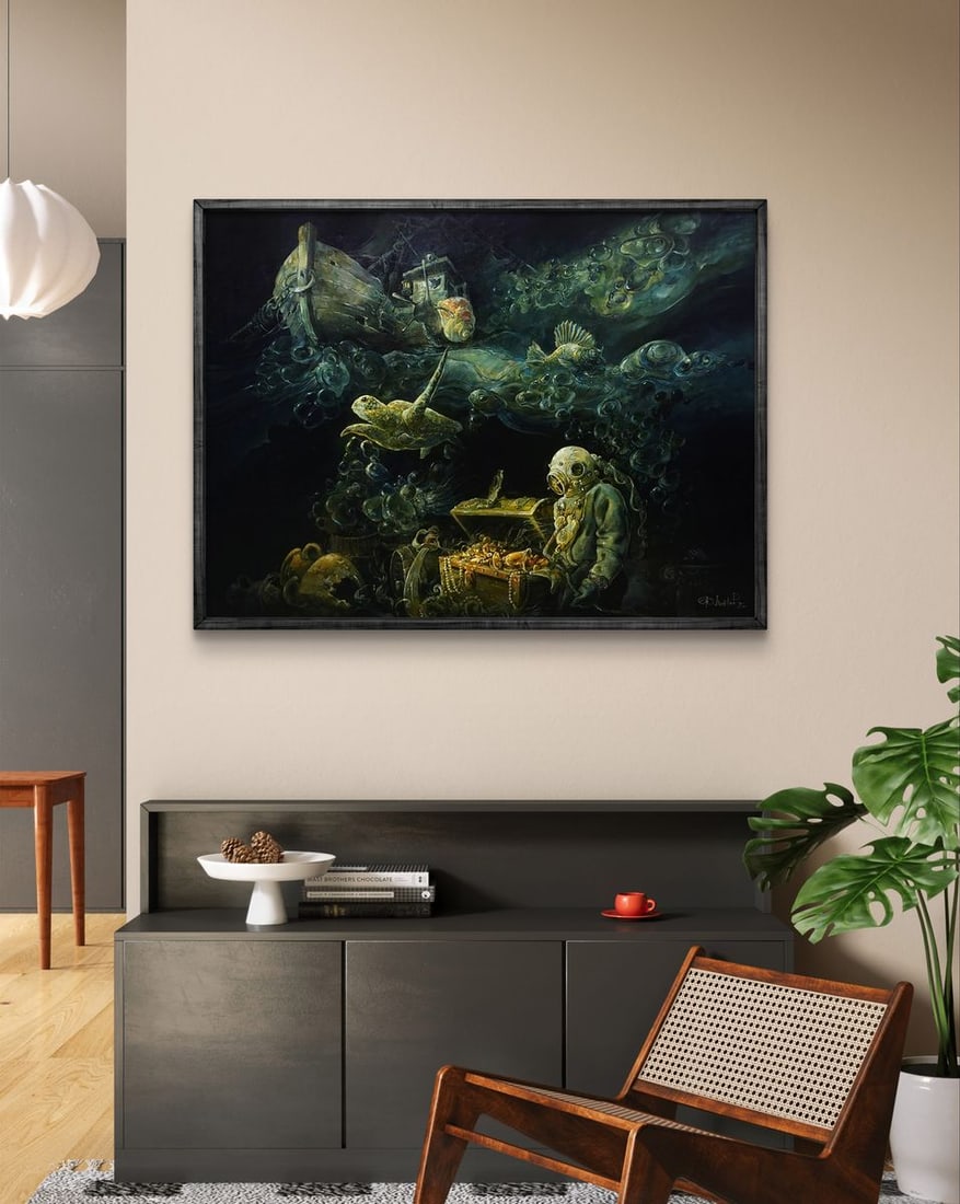 Oil painting Seeker Yuriy Laptev - 3