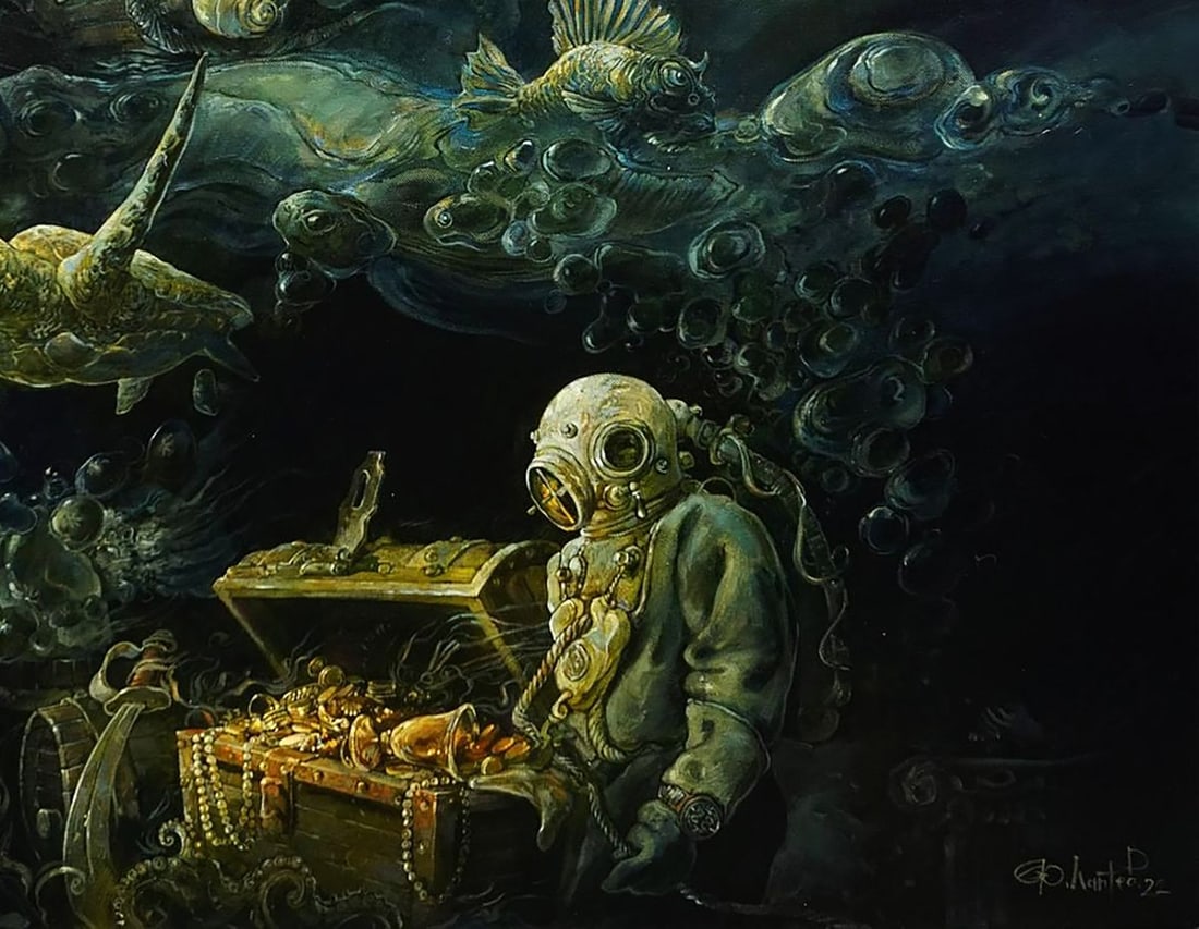 Oil painting Seeker Yuriy Laptev - 7