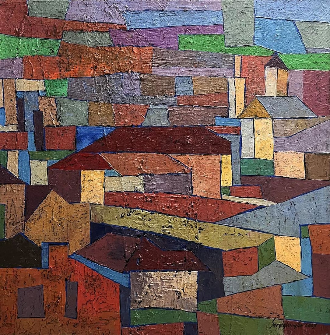 Oil painting View from the balcony Serhiy Kovalev: Title: Oil painting View from the balcony Serhiy Kovalev Description: NoGaller 59 *** ABOUT THIS PAINTING *** * TITLE: "View from the balcony" - Old town part two * ARTISTS: Serhiy Kovalev * SIZE: 80x