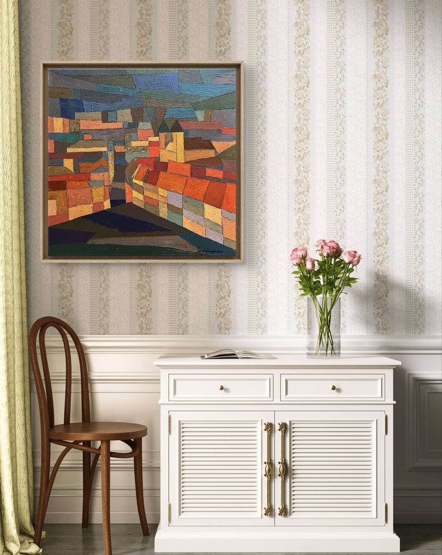 Oil painting Evening city Serhiy Kovalev - 2