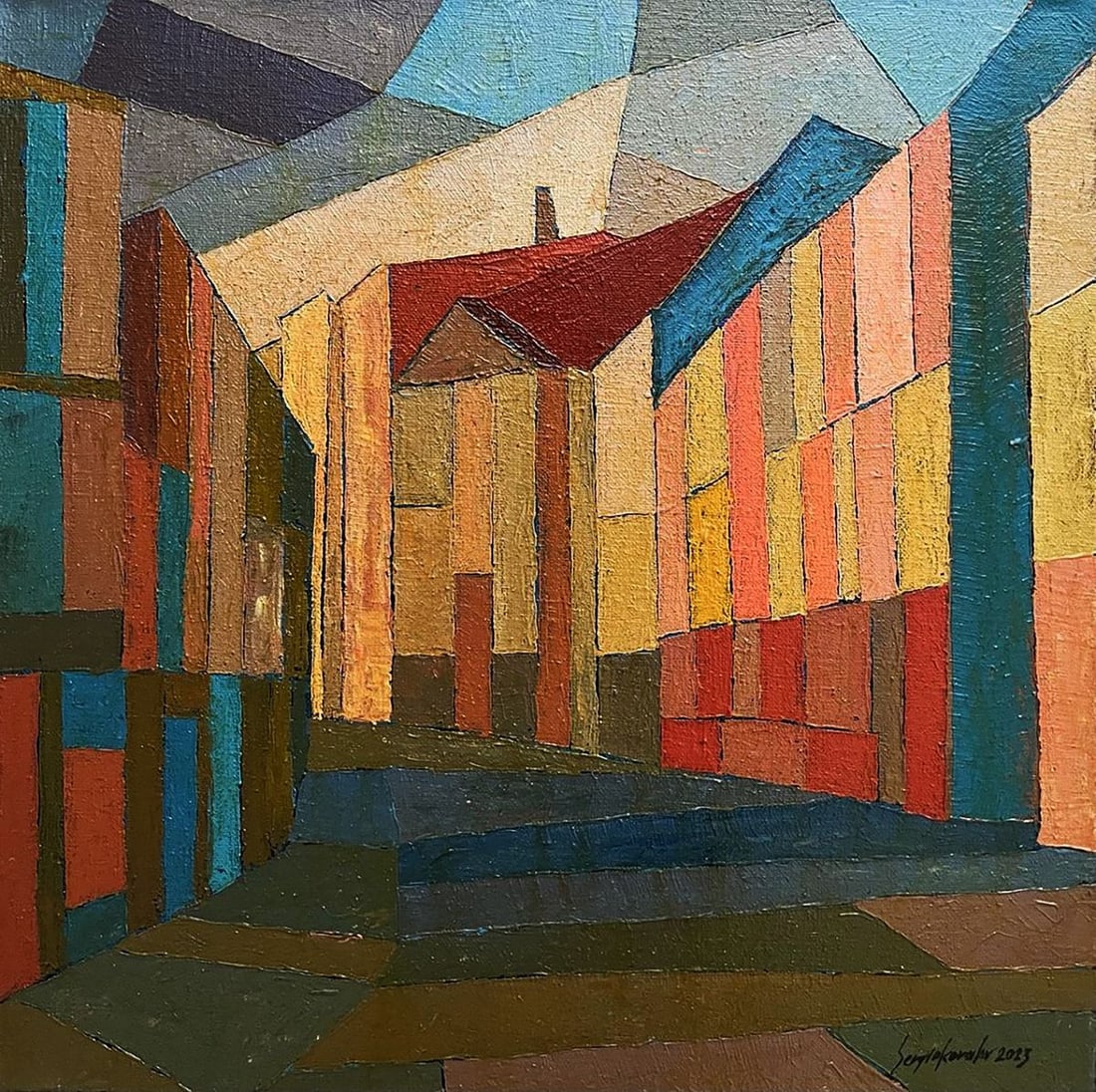 Oil painting Old houses Serhiy Kovalev (1 of 8)