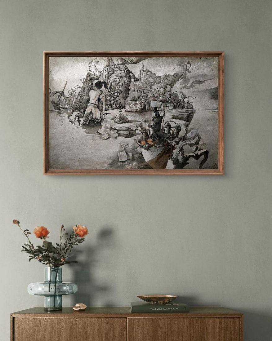 Watercolor painting Music's Caprice Yuriy Laptev - 4