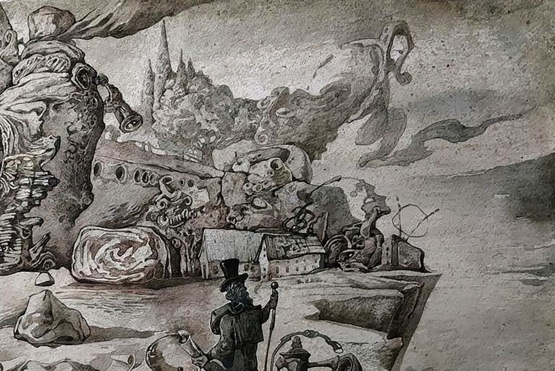 Watercolor painting Music's Caprice Yuriy Laptev - 6