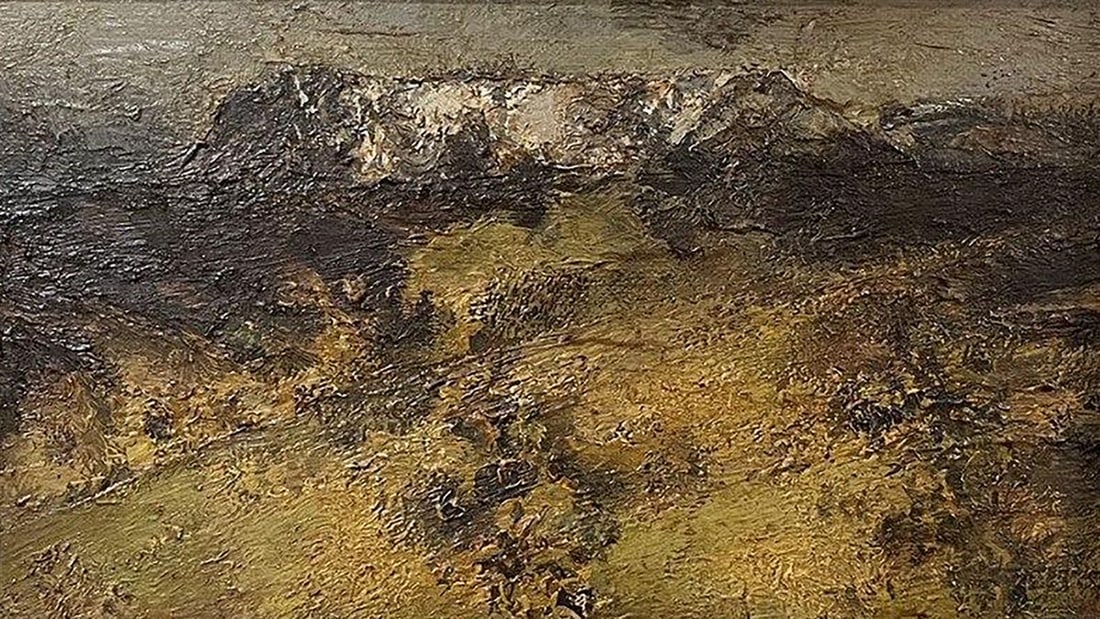 Oil painting Landscape in the valley Arsen Rustamov (1 of 5)