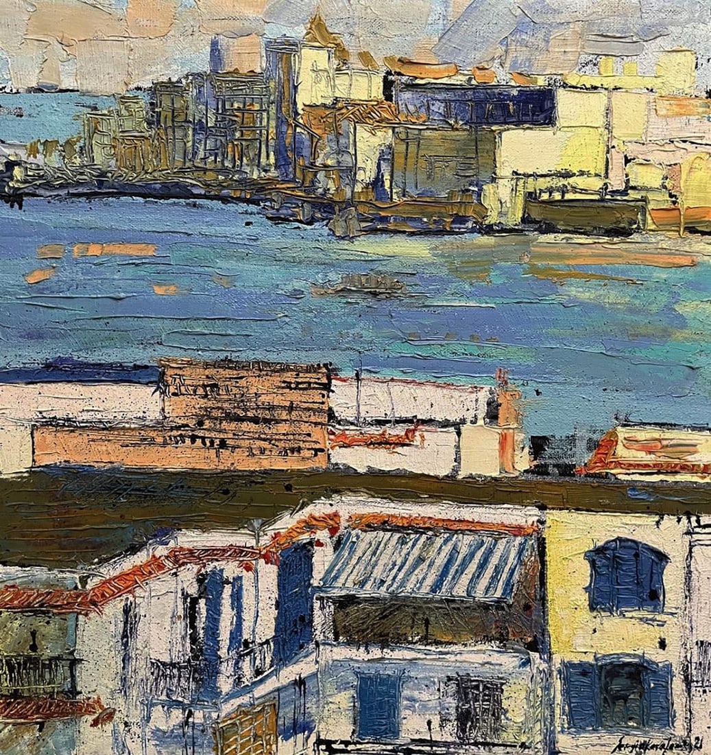 Oil painting Mysterious city Serhiy Kovalev (1 of 12)