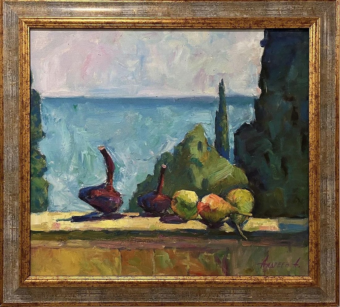 Oil painting Still life with onions Oleksandr Andreev - 2