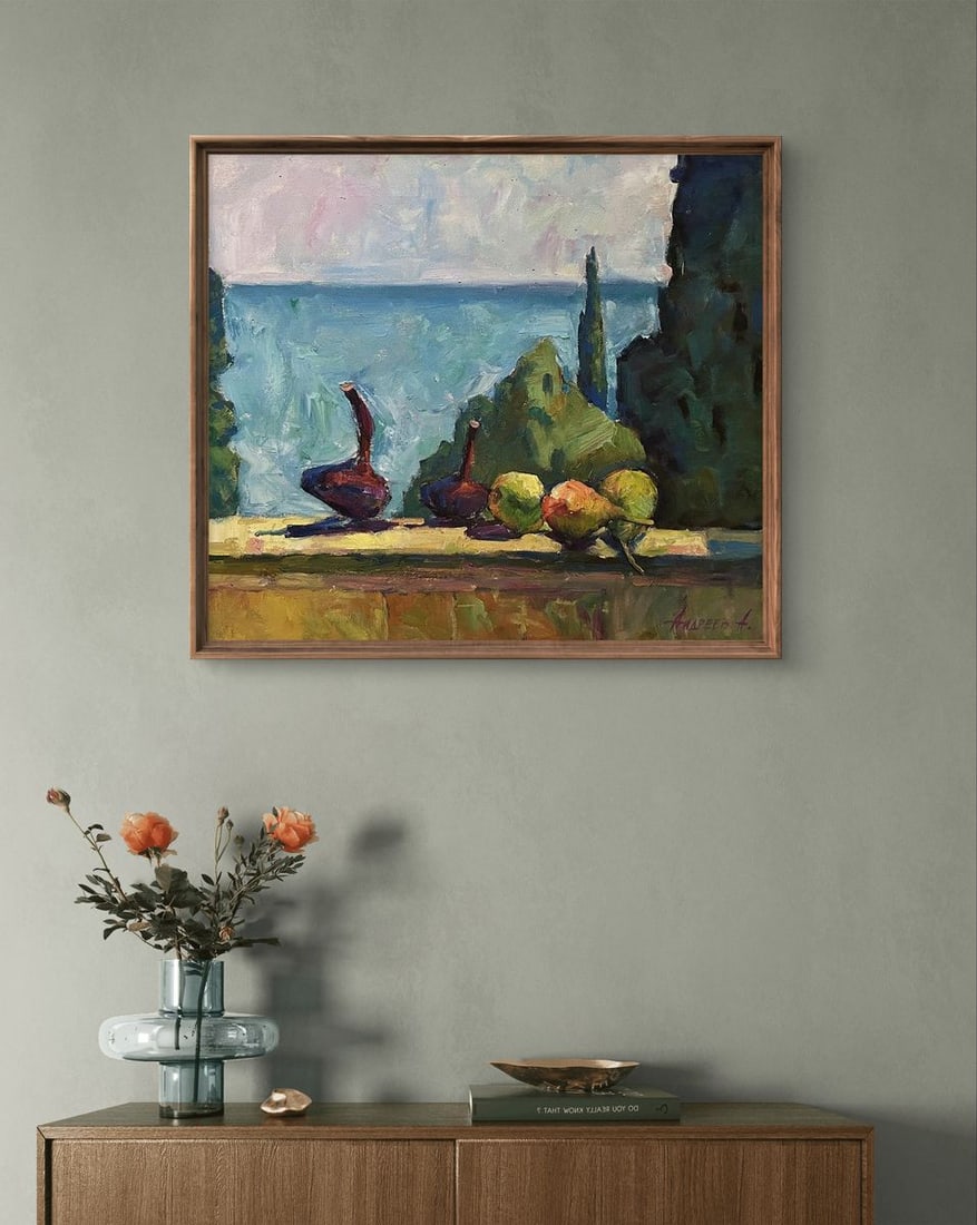 Oil painting Still life with onions Oleksandr Andreev - 3