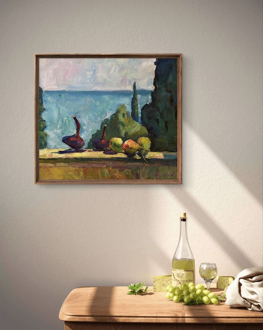 Oil painting Still life with onions Oleksandr Andreev - 4