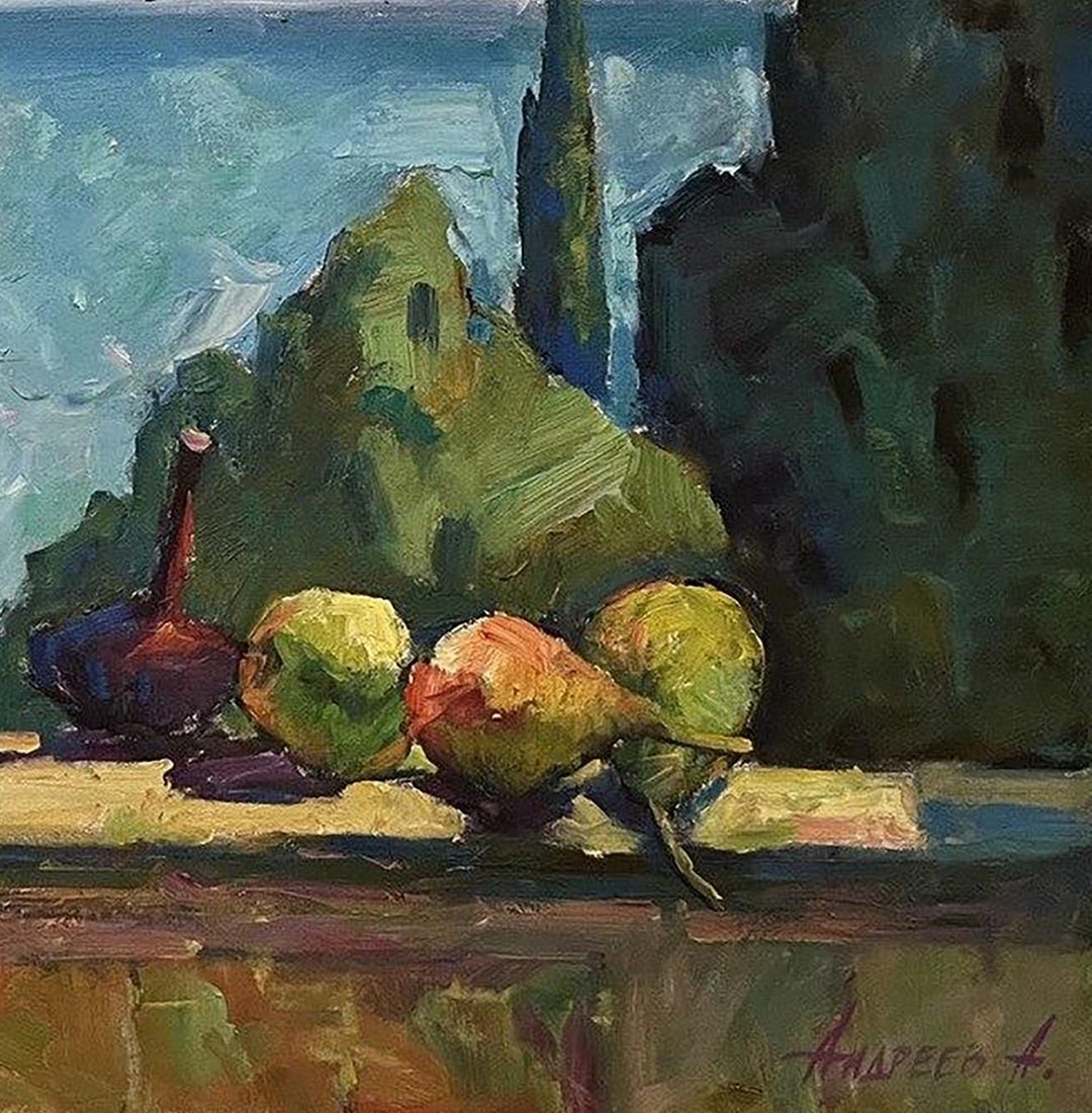 Oil painting Still life with onions Oleksandr Andreev - 8