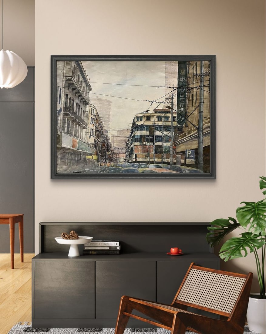 Watercolor painting Shanghai Serhiy Kovalev - 2