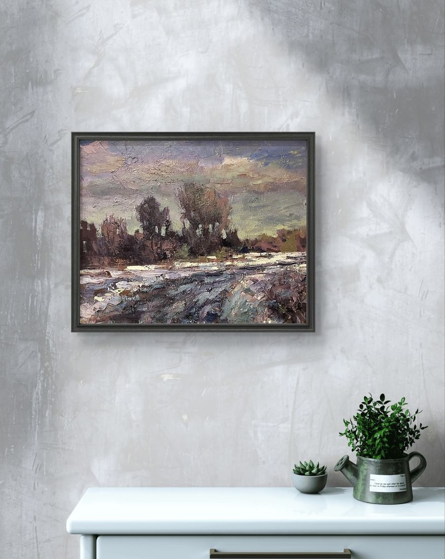 Oil painting Outside the village Volodymyr Pashchenko - 3