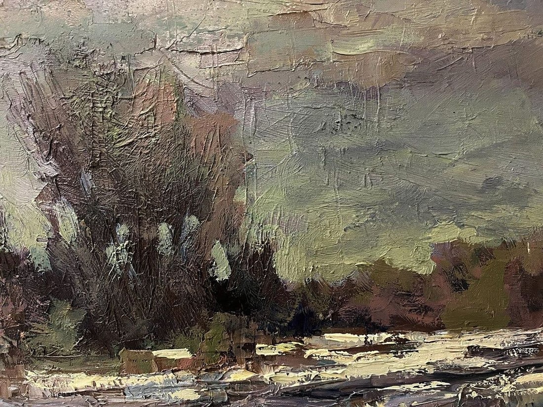 Oil painting Outside the village Volodymyr Pashchenko - 8