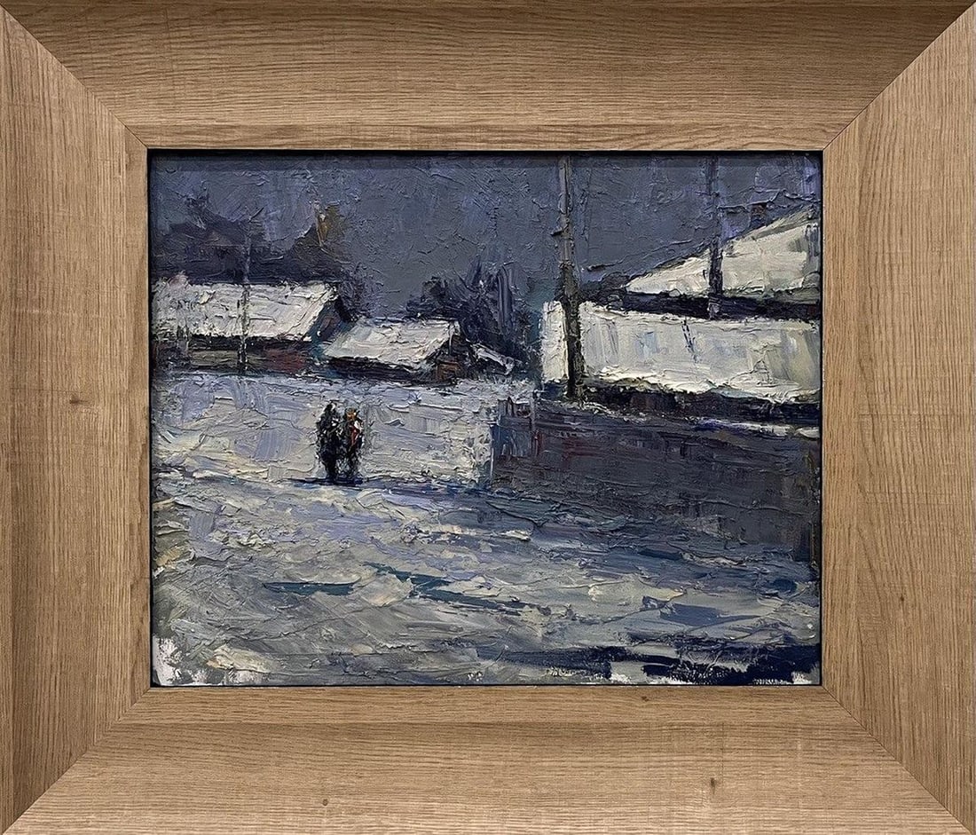 Oil painting March frosts Volodymyr Pashchenko - 2