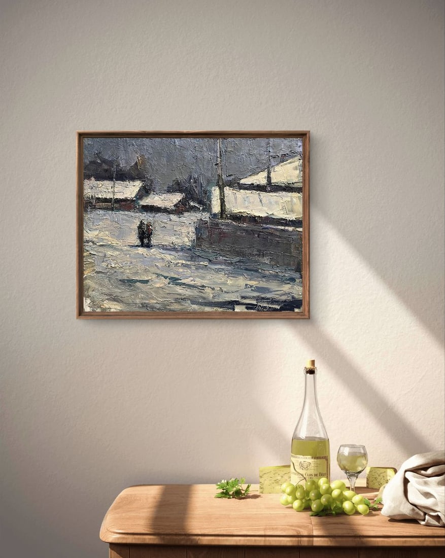 Oil painting March frosts Volodymyr Pashchenko - 4