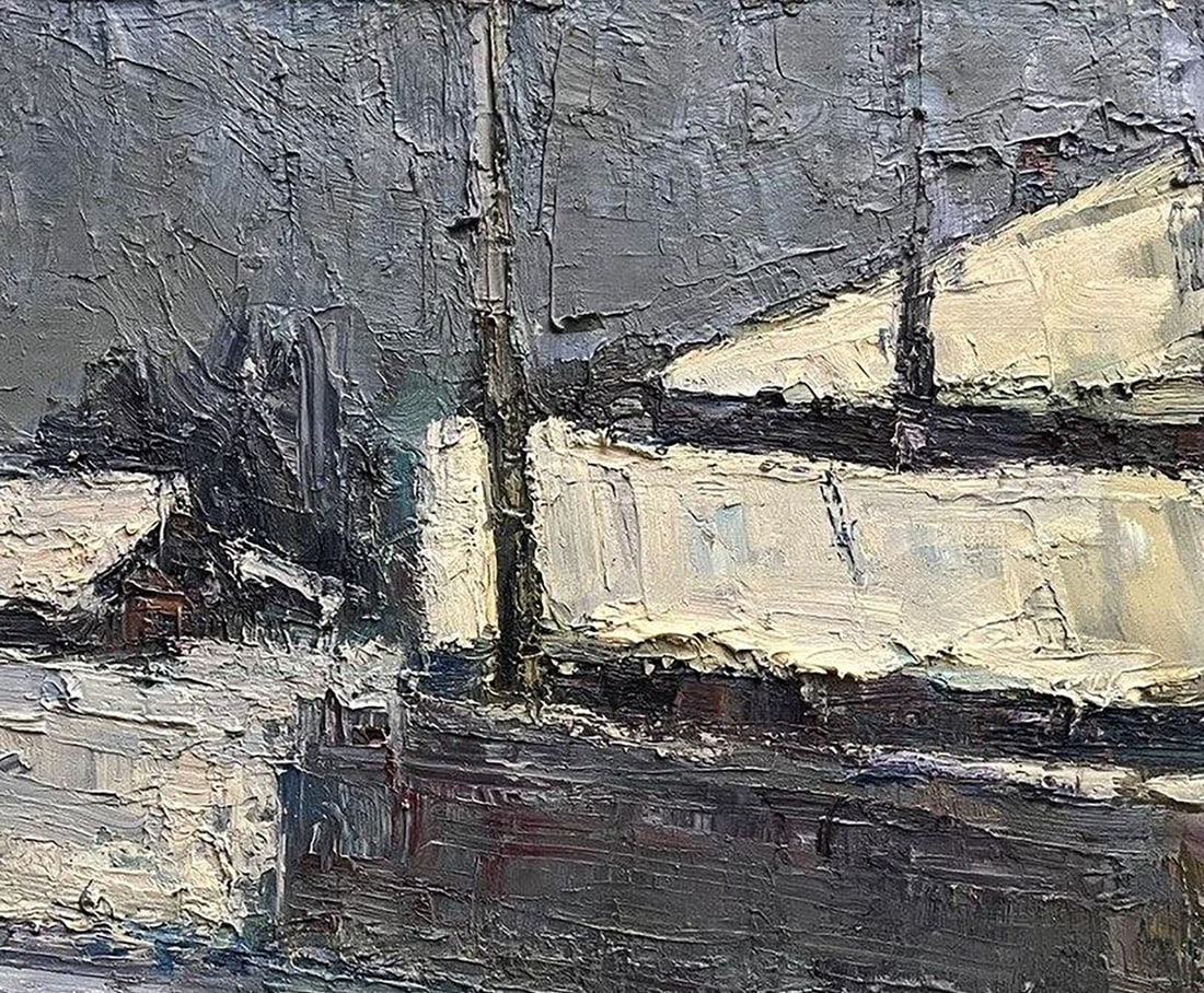 Oil painting March frosts Volodymyr Pashchenko - 6