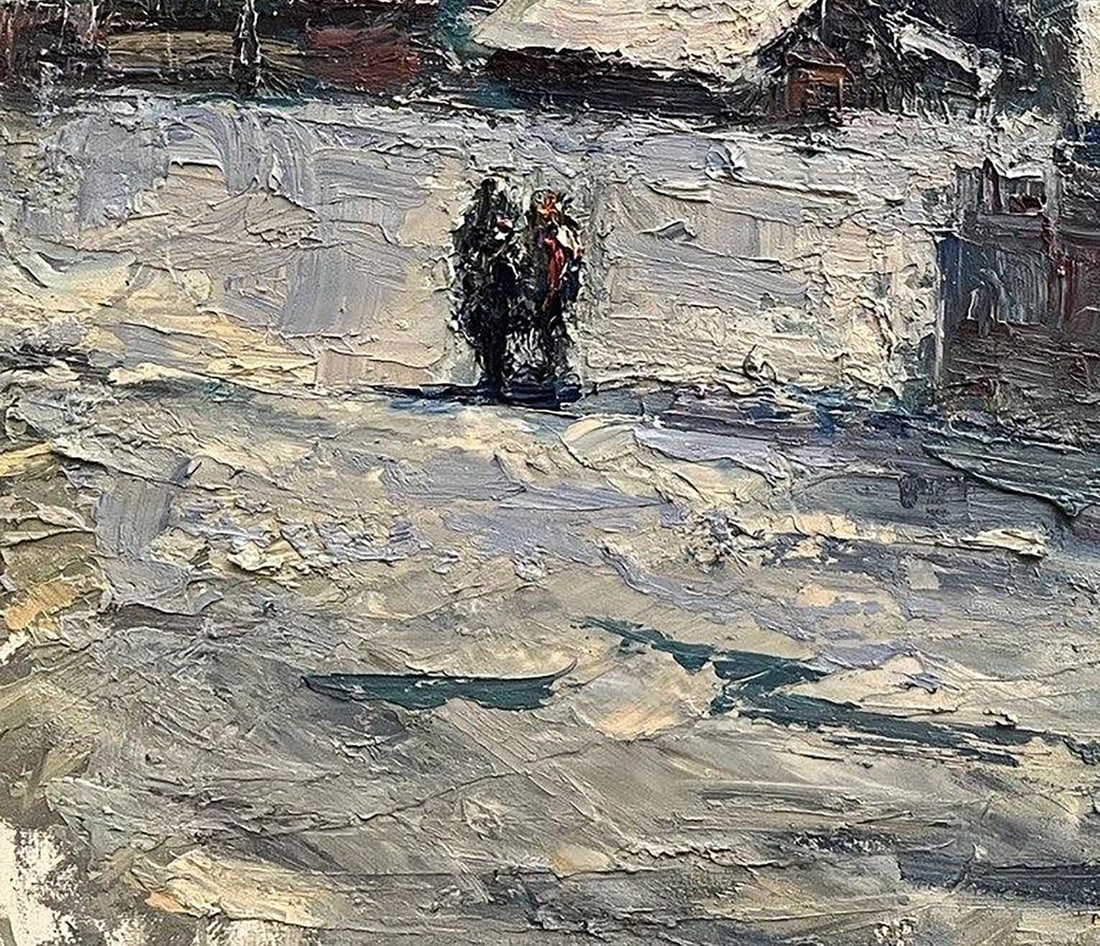 Oil painting March frosts Volodymyr Pashchenko - 7