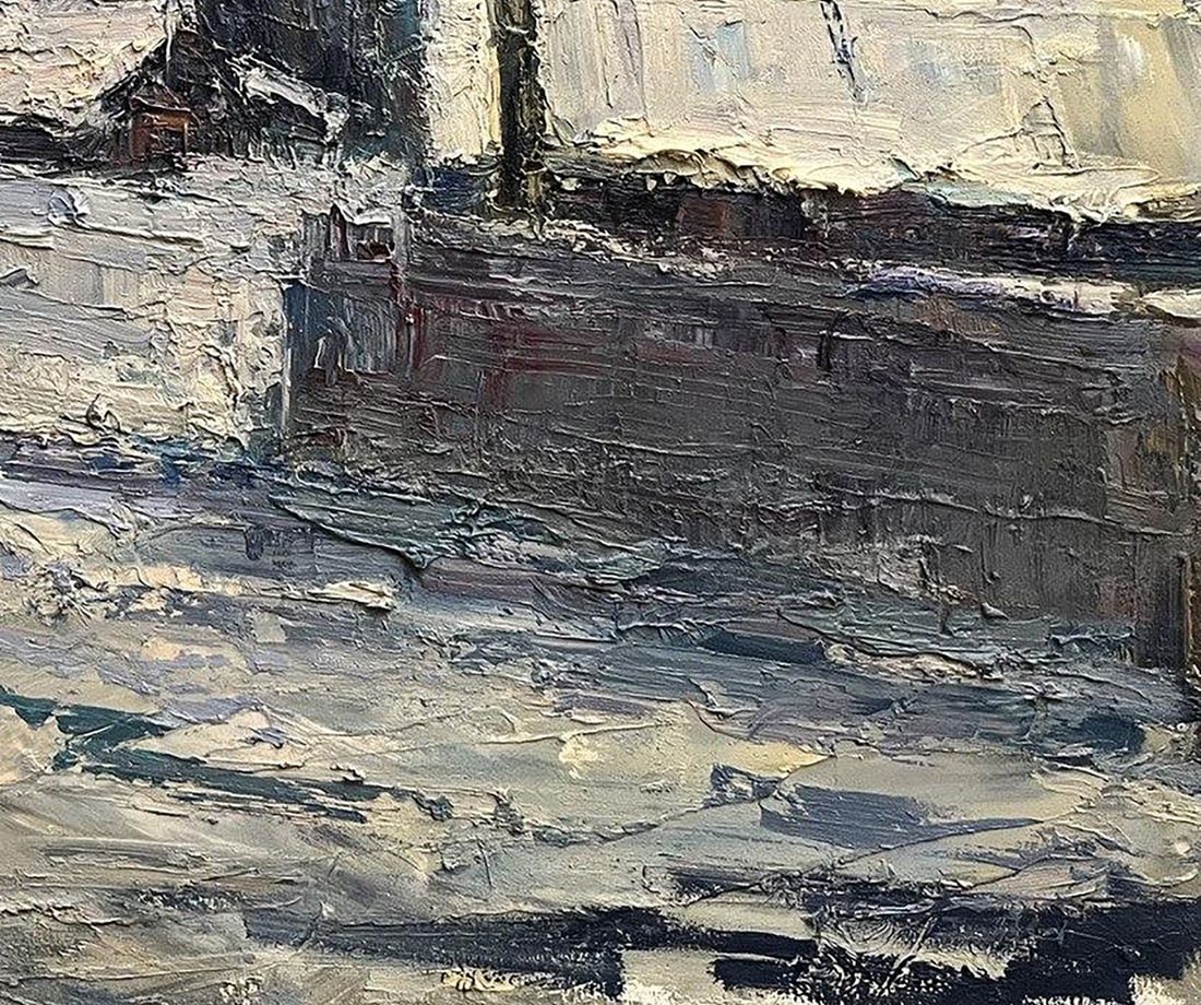 Oil painting March frosts Volodymyr Pashchenko - 8