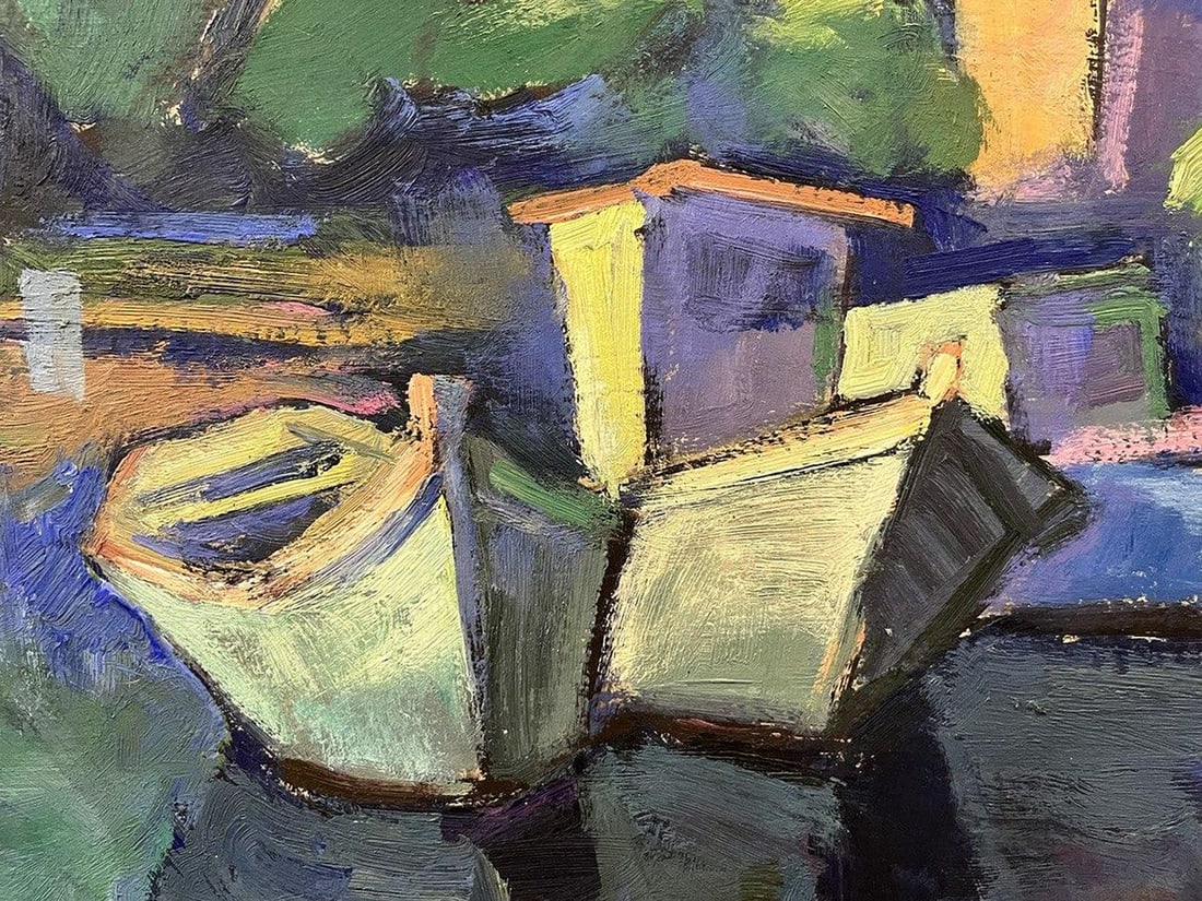 Oil painting Harbor Oleksandr Andreev - 11