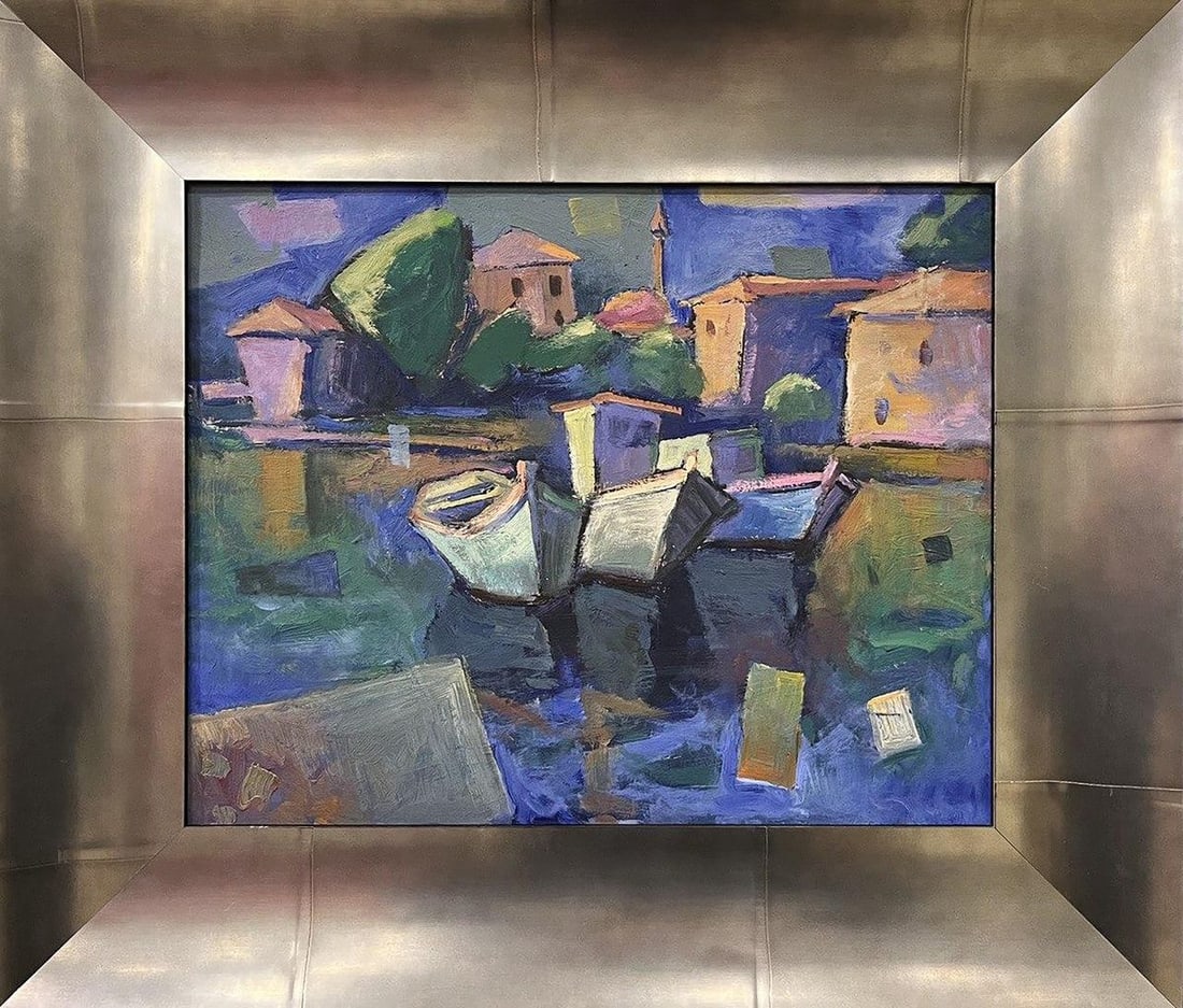 Oil painting Harbor Oleksandr Andreev - 2