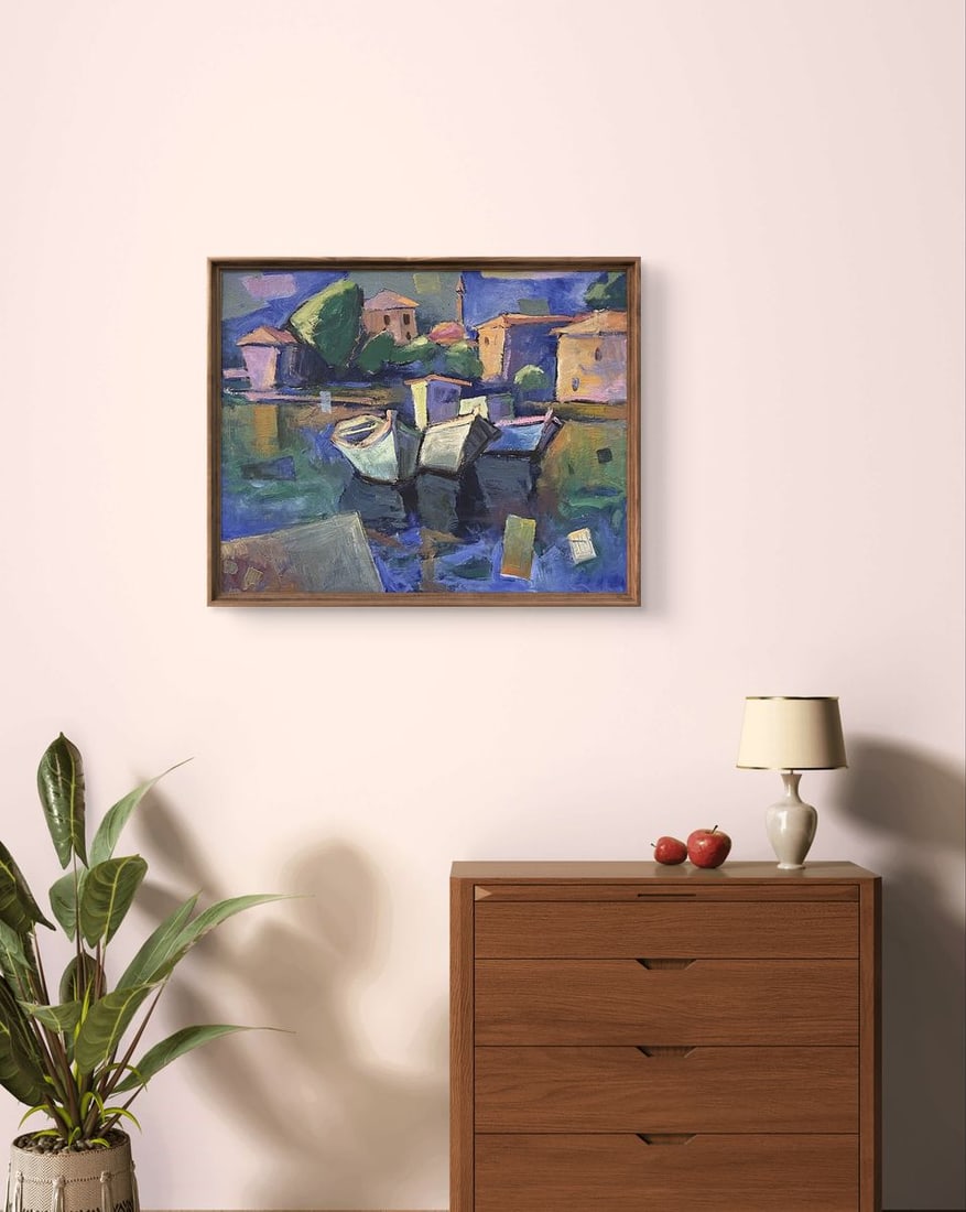 Oil painting Harbor Oleksandr Andreev - 3