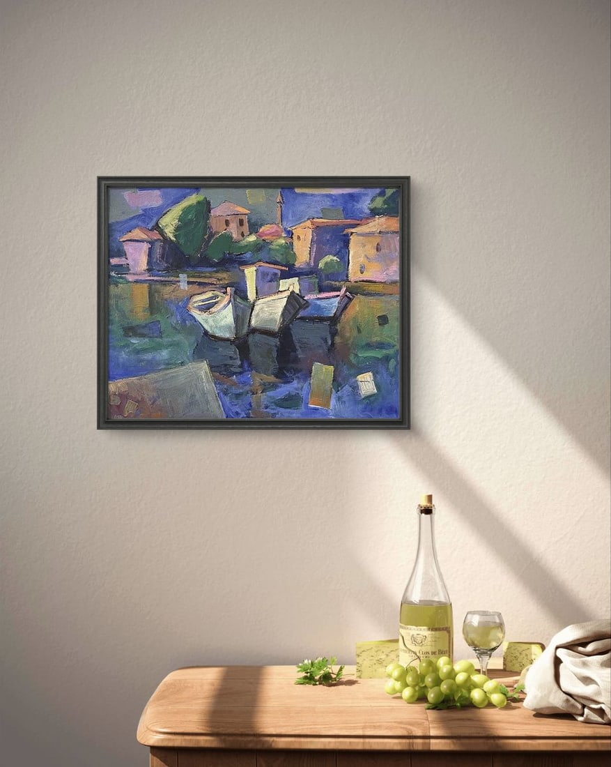 Oil painting Harbor Oleksandr Andreev - 4