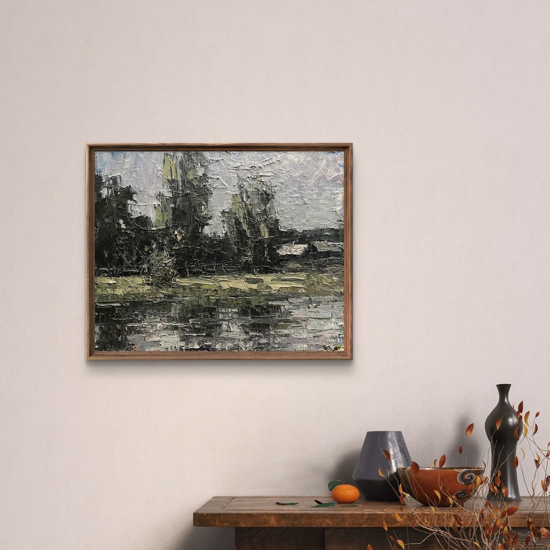 Oil painting River Etude Volodymyr Pashchenko - 3