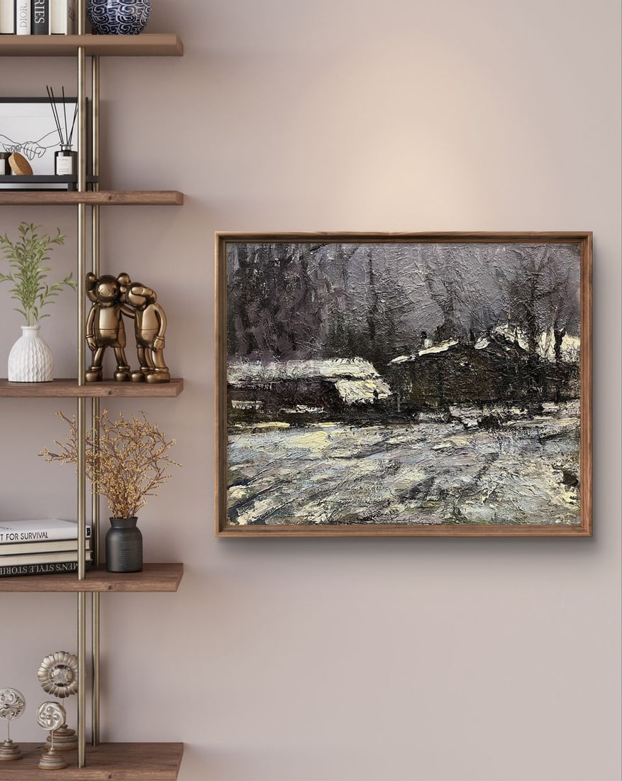 Oil painting Sketch under the village Volodymyr Pashchenko - 3