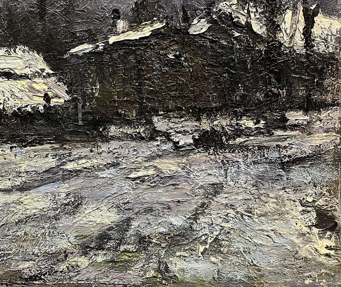Oil painting Sketch under the village Volodymyr Pashchenko - 7