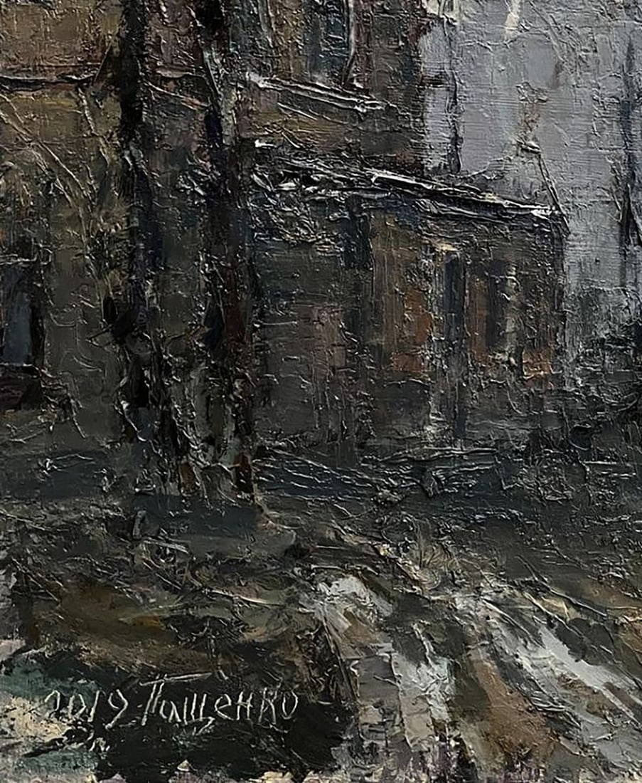 Oil painting Village life Volodymyr Pashchenko - 7