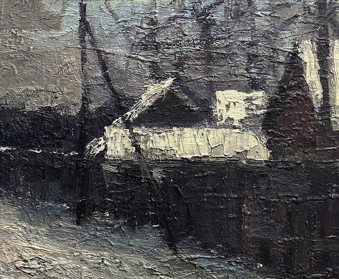 Oil painting Snowy spring Volodymyr Pashchenko - 5