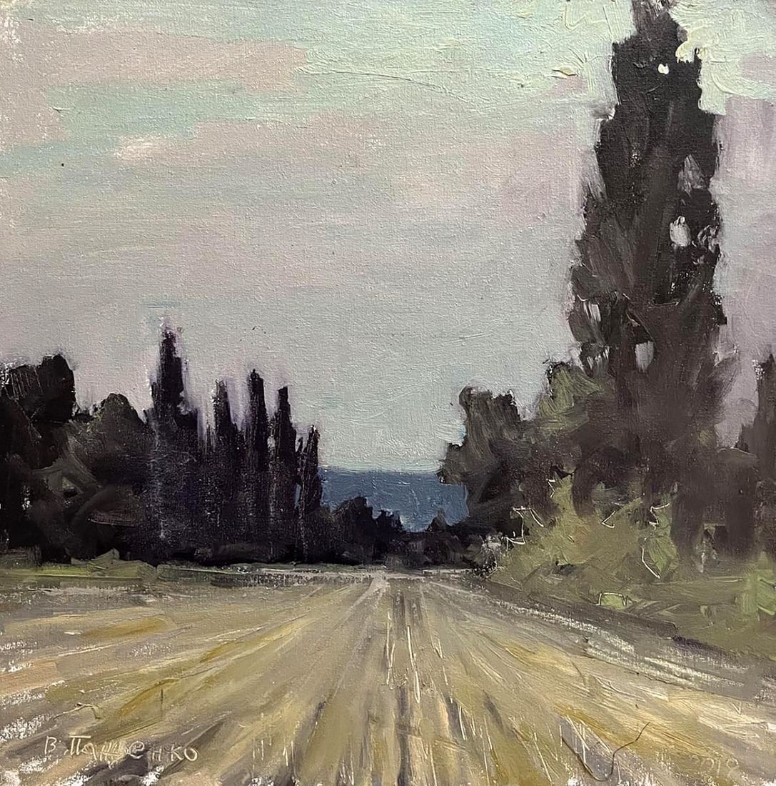 Oil painting Mowed field Volodymyr Pashchenko: Title: Oil painting Mowed field Volodymyr Pashchenko Description: NoGaller 136 *** ABOUT THIS PAINTING *** * TITLE: "Mowed field" * ARTISTS: Volodymyr Pashchenko * SIZE: 50x50 cm/'19.68x19.68 inches'