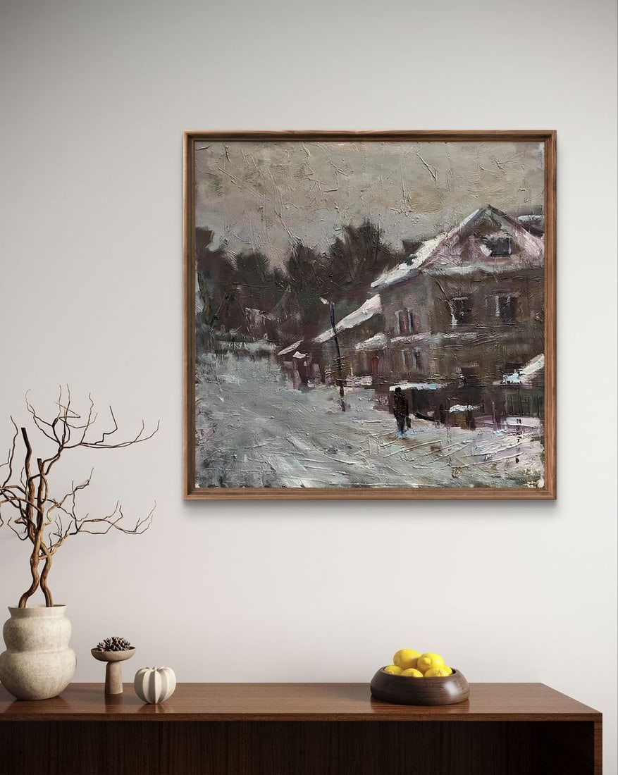 Oil painting City scene Volodymyr Pashchenko - 2