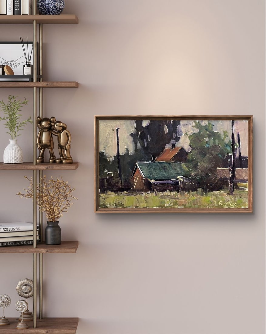 Oil painting Study in the village Volodymyr Pashchenko - 2