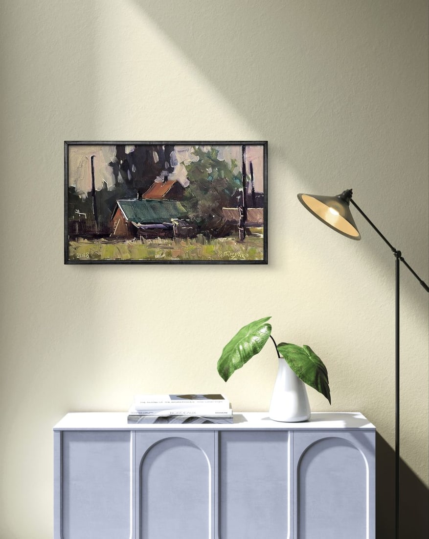 Oil painting Study in the village Volodymyr Pashchenko - 3