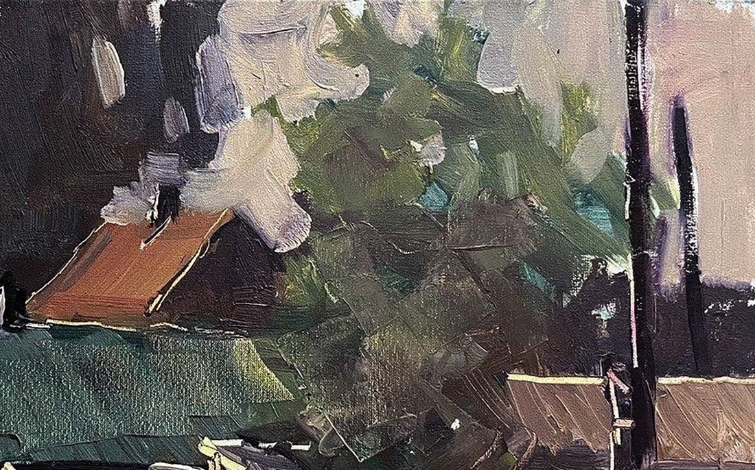 Oil painting Study in the village Volodymyr Pashchenko - 5