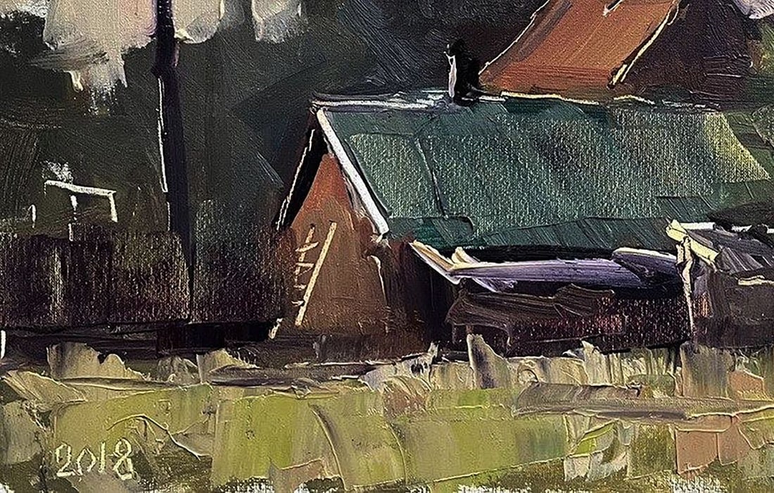 Oil painting Study in the village Volodymyr Pashchenko - 6
