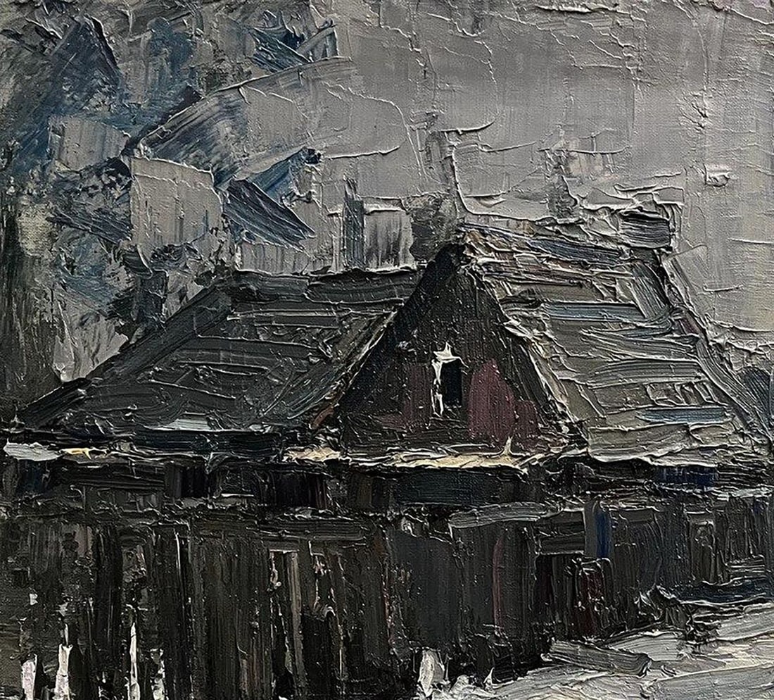 Oil painting Village lane Volodymyr Pashchenko - 4