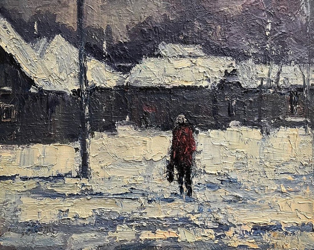 Oil painting Returning home Volodymyr Pashchenko (1 of 7)