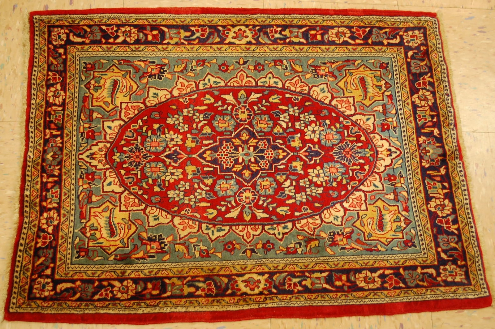 Persian SARUK RUG 2'2" x 2'10" - 6