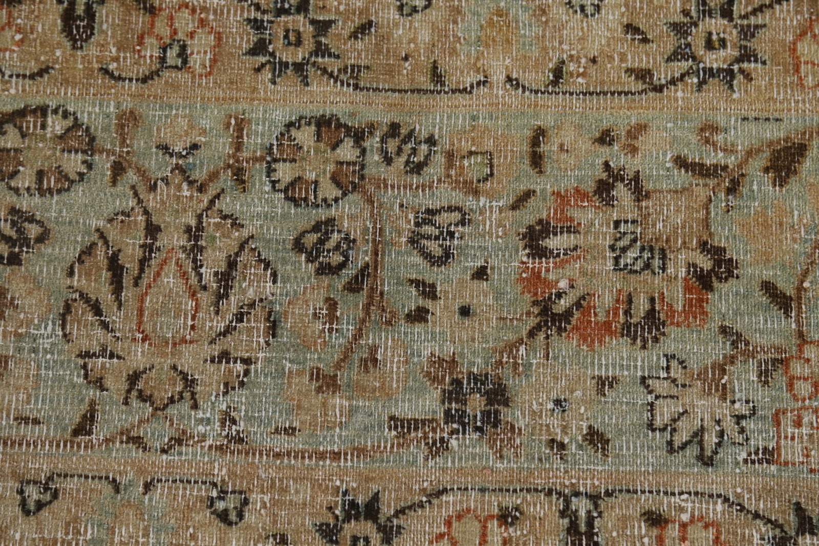 Pre-1900 Vegetable Dye Sultanabad Persian Area Rug 10x13 - 10