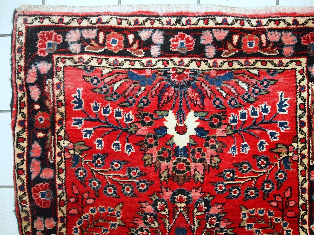 Handmade antique Persian Lilihan runner 2.7' x 23.3' (84cm x 712cm) 1910s - 11