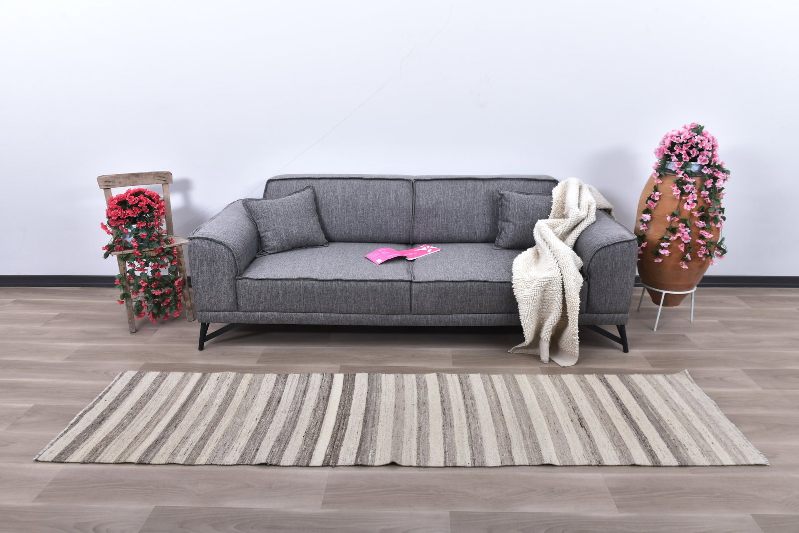 2'2'' x 9'0'' Turkish Handmade Kilim Rug - 241370: Title: 2'2'' x 9'0'' Turkish Handmade Kilim Rug - 241370Description:2'2'' x 9'0'' Turkish Handmade Kilim Rug - 241370Origin:TurkiyeDate/Period:1960-90Materials:Wool,CottonDimension:2'2''x9'0'' ft,