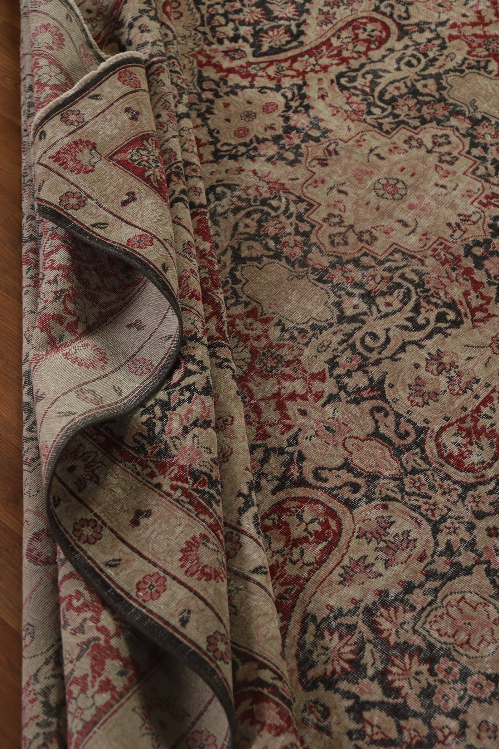 Pre-1900 Vegetable Dye Kerman Ravar Persian Area Rug 10x13 - 17