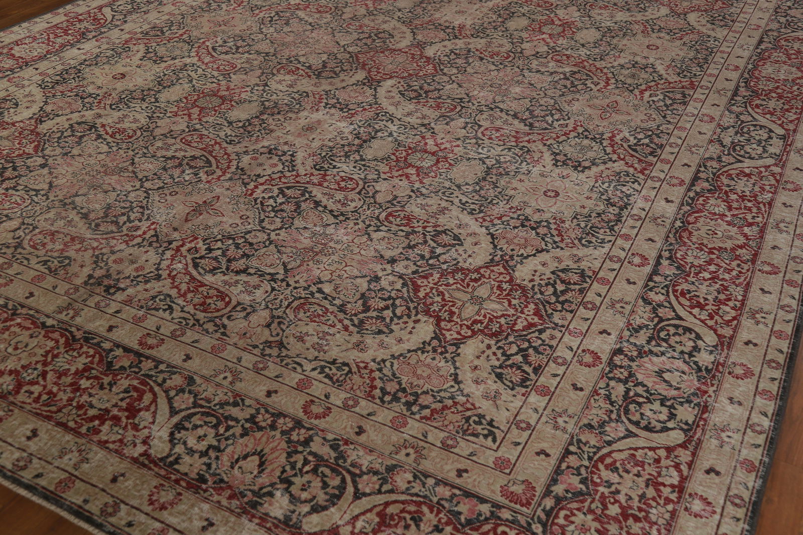 Pre-1900 Vegetable Dye Kerman Ravar Persian Area Rug 10x13 - 7