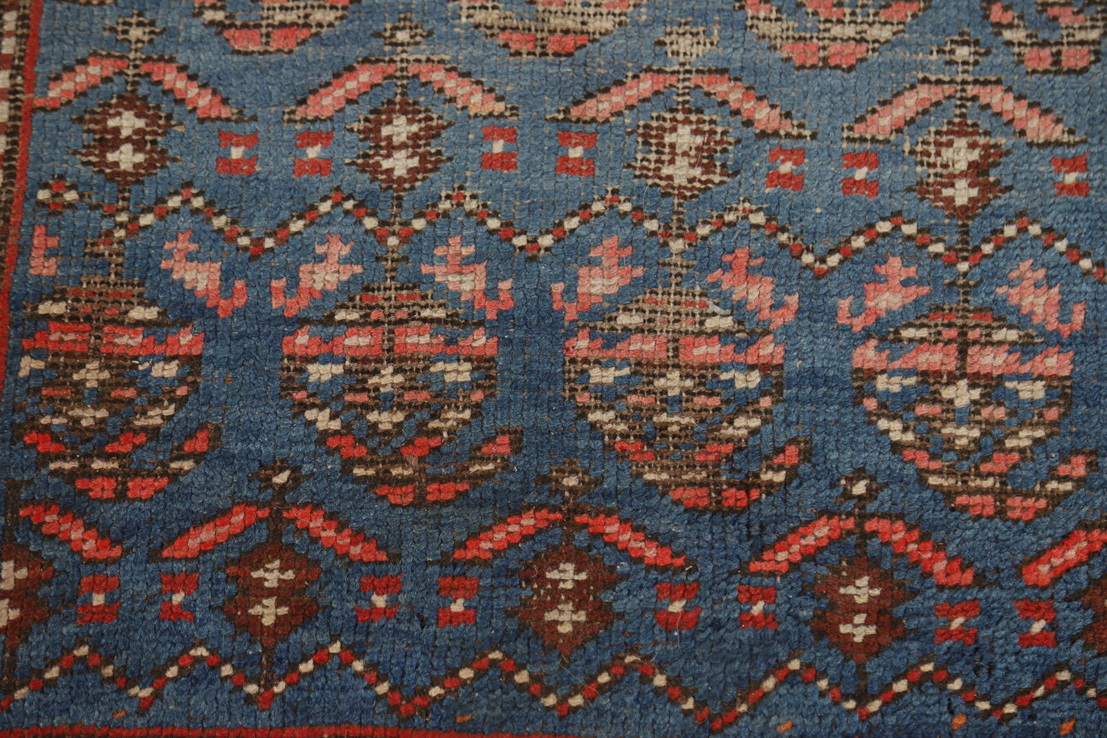 Pre-1900 Vegetable Dye Heriz Bakhshayesh Persian Runner Rug 3x15 - 10