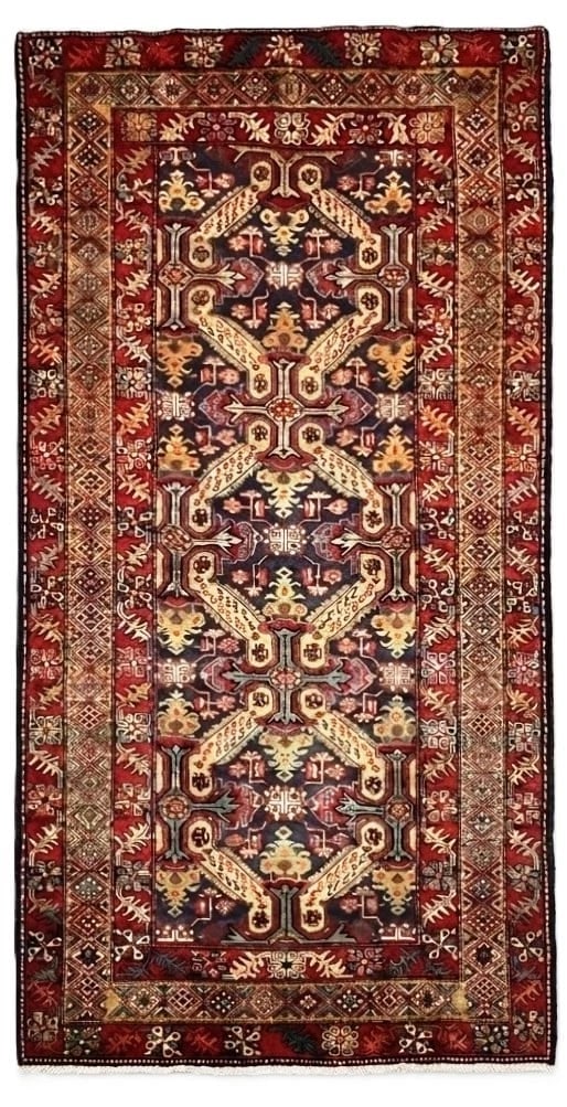 Hand Knotted Persian Azarbaijan Tribal Wool Oriental Area Rug 5'4" x 10'7" - 17