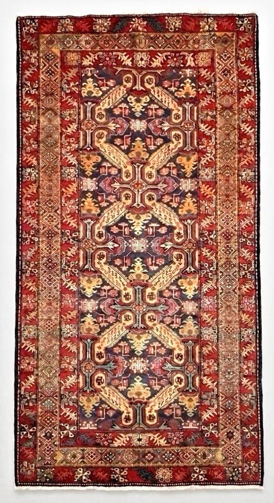 Hand Knotted Persian Azarbaijan Tribal Wool Oriental Area Rug 5'4" x 10'7": Title:Hand Knotted Persian Azarbaijan Tribal Wool Oriental Area Rug 5'4" x 10'7"Description:• Rug Number: D5 • Country of Origin: Iran • Style, Design: Persian Azarbaijan, Tribal,