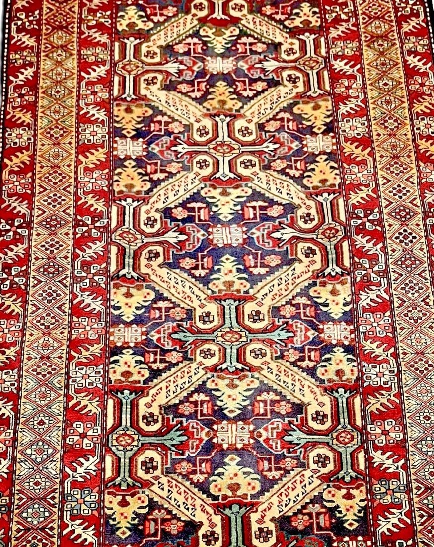 Hand Knotted Persian Azarbaijan Tribal Wool Oriental Area Rug 5'4" x 10'7" - 3