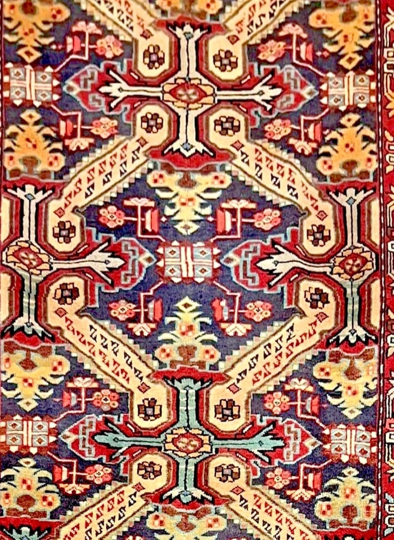 Hand Knotted Persian Azarbaijan Tribal Wool Oriental Area Rug 5'4" x 10'7" - 4